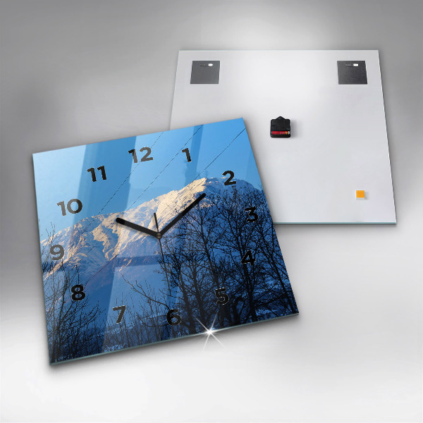 Kwadratowy zegar Widok na góry