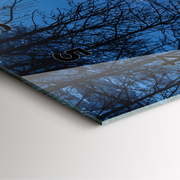 Kwadratowy zegar Widok na góry