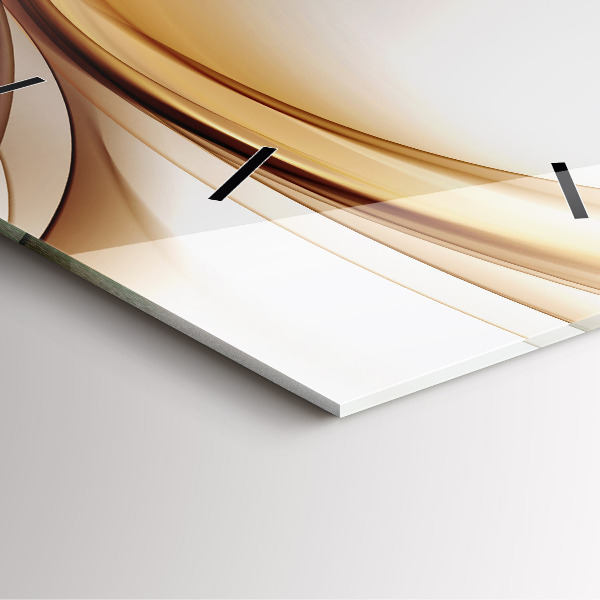 Kwadratowy zegar Złota abstrakcja