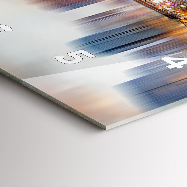 Kwadratowy zegar Panorama z wieżą Eiffla