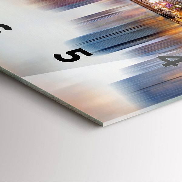 Kwadratowy zegar Panorama z wieżą Eiffla