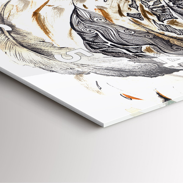 Kwadratowy zegar Sowa symbol mądrości