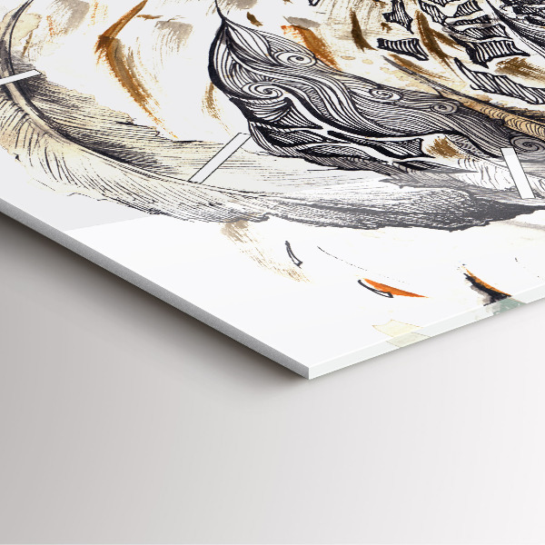 Kwadratowy zegar Sowa symbol mądrości