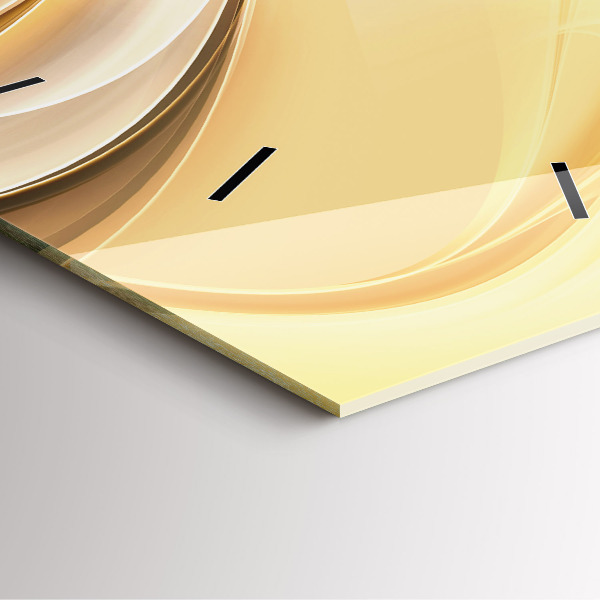 Kwadratowy zegar Abstrakcja fale