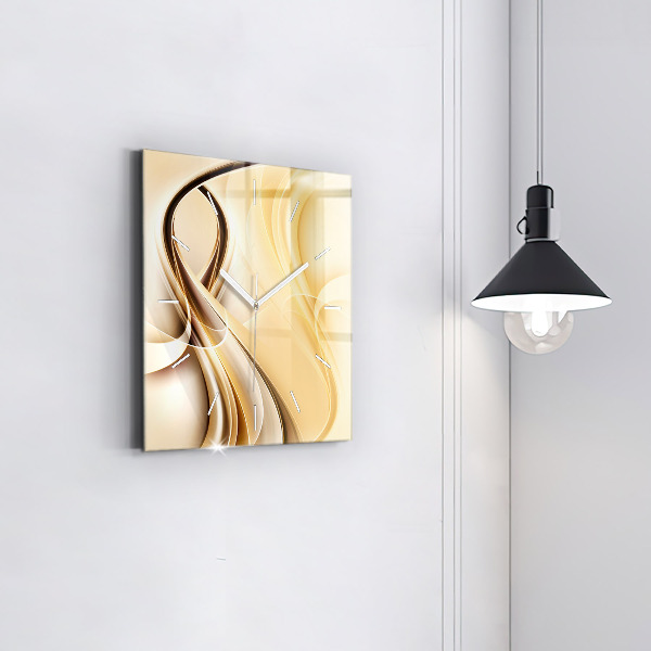 Kwadratowy zegar Abstrakcja fale