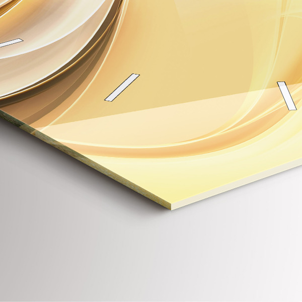 Kwadratowy zegar Abstrakcja fale