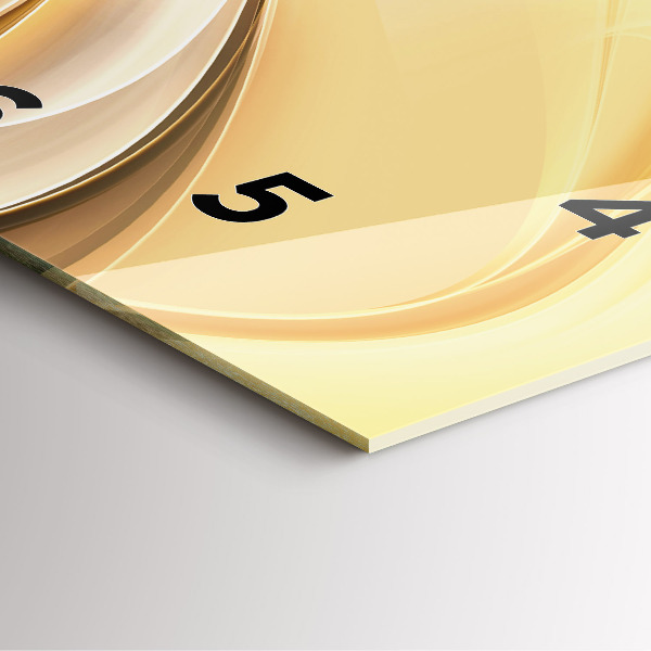 Kwadratowy zegar Abstrakcja fale