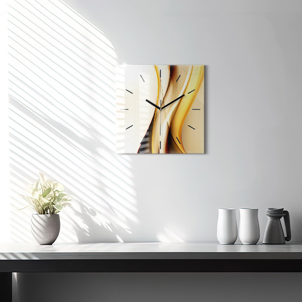 Kwadratowy zegar Abstrakcja fala