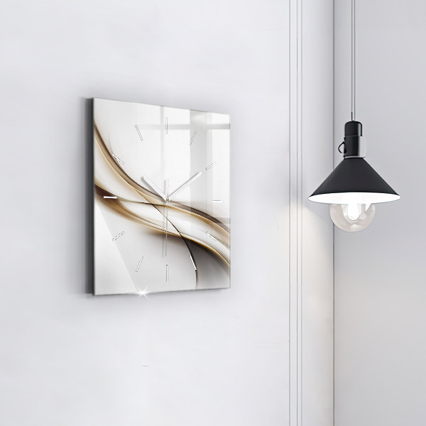 Kwadratowy zegar Linie abstrakcyjne