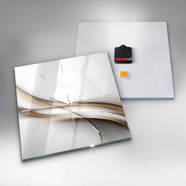 Kwadratowy zegar Linie abstrakcyjne