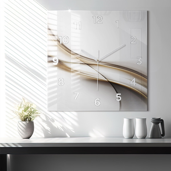 Kwadratowy zegar Linie abstrakcyjne