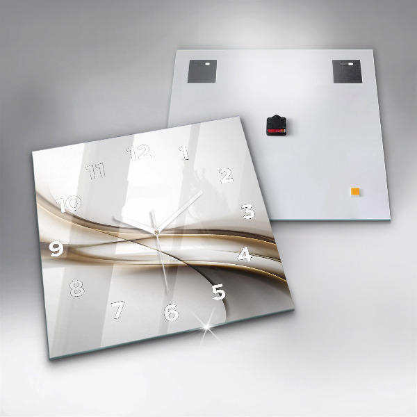 Kwadratowy zegar Linie abstrakcyjne