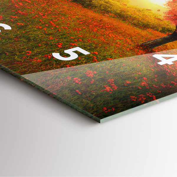 Kwadratowy zegar Miłosne drzewo-serce