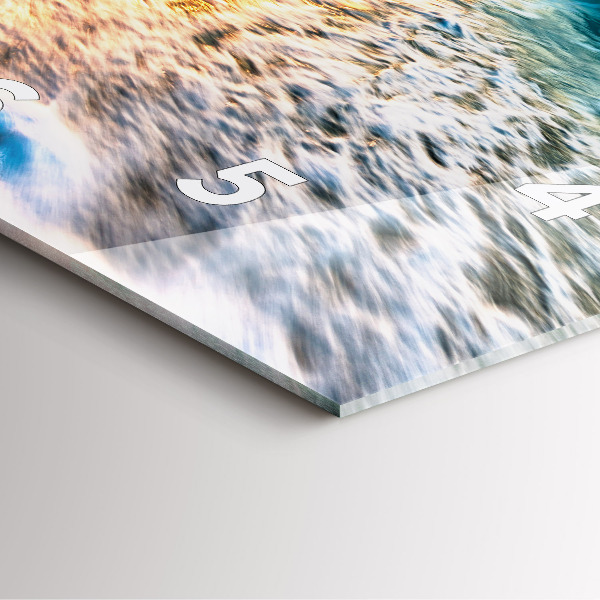 Kwadratowy zegar Plaża, morze i piasek