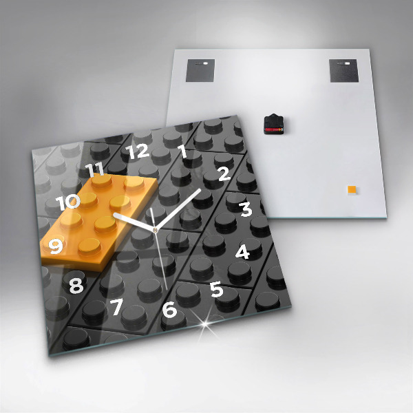 Kwadratowy zegar Klocki zabawkowe