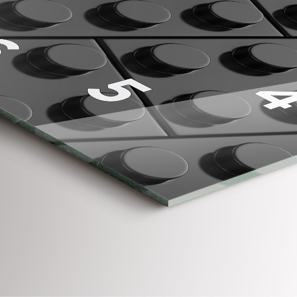 Kwadratowy zegar Klocki zabawkowe