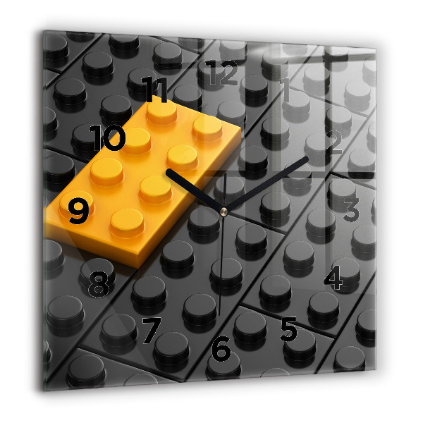 Kwadratowy zegar Klocki zabawkowe