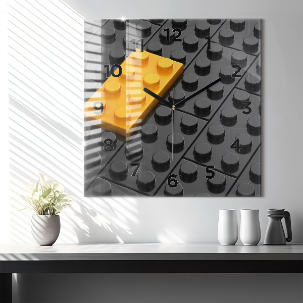 Kwadratowy zegar Klocki zabawkowe