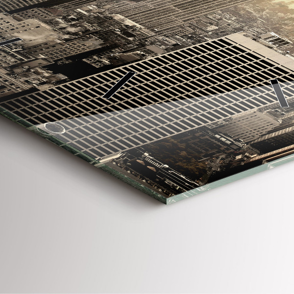 Kwadratowy zegar Wieżowe w Nowym Jorku