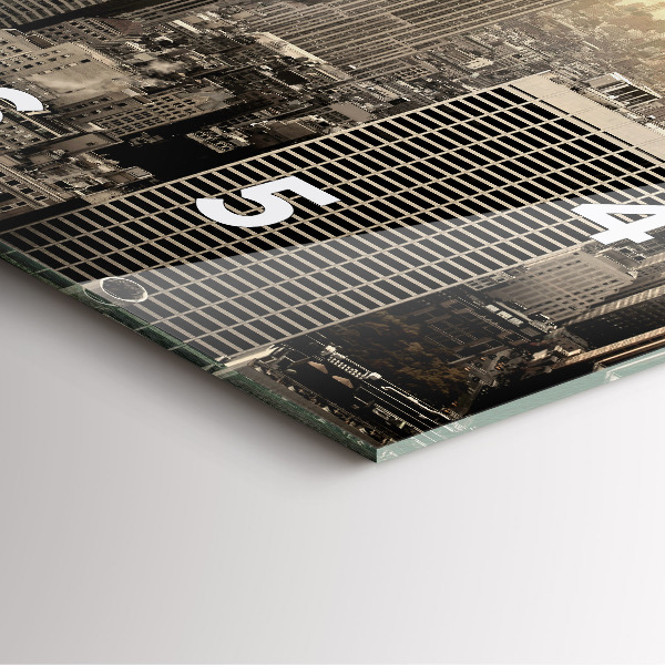 Kwadratowy zegar Wieżowe w Nowym Jorku