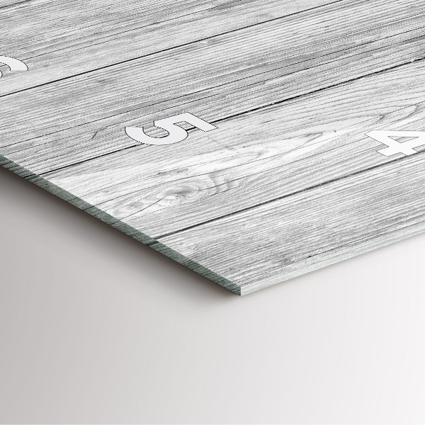 Kwadratowy zegar Panele drewniane