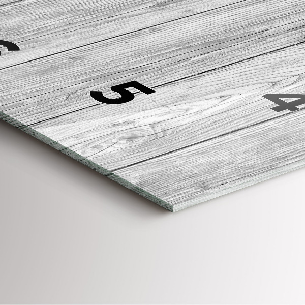 Kwadratowy zegar Panele drewniane