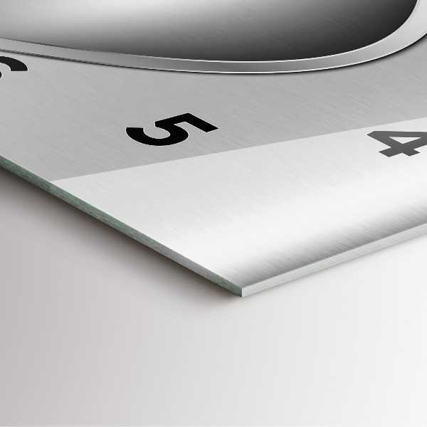 Zegar na ścianę kwadratowy Szara abstrakcja metalu