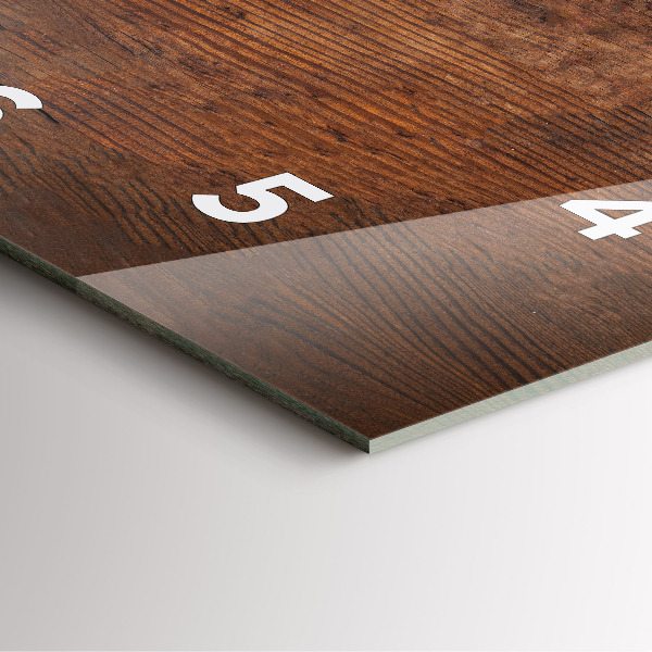 Zegar na ścianę kwadratowy Stare drewno