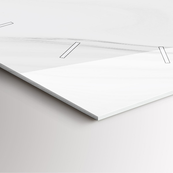 Zegar na ścianę kwadratowy Dekoracyjny marmur