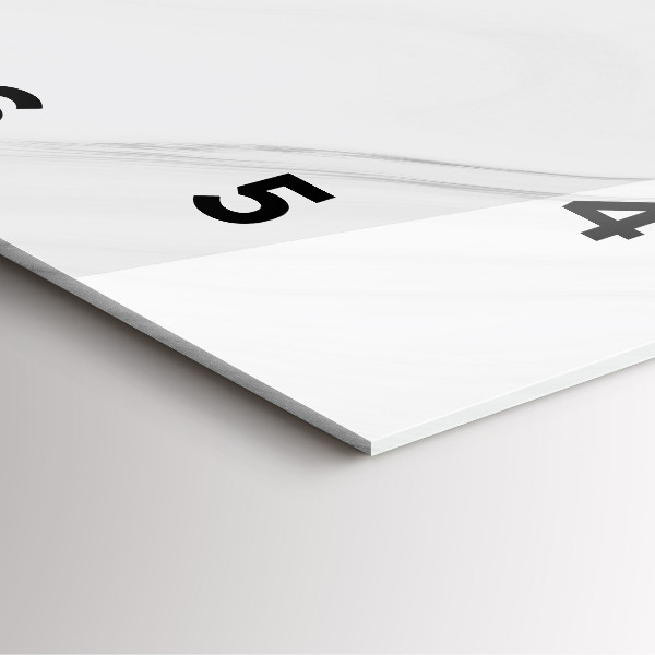 Zegar na ścianę kwadratowy Dekoracyjny marmur