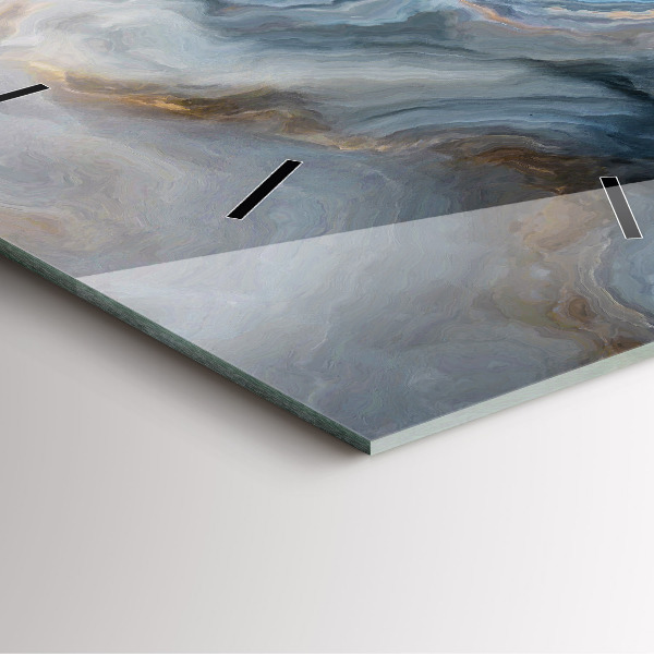 Kwadratowy zegar Marmur wzór