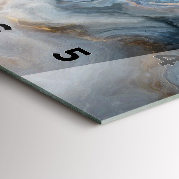 Kwadratowy zegar Marmur wzór