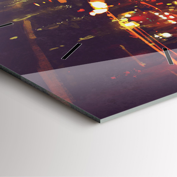 Kwadratowy zegar Malowane miasto