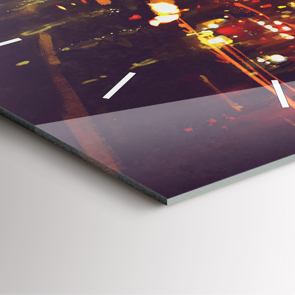 Kwadratowy zegar Malowane miasto