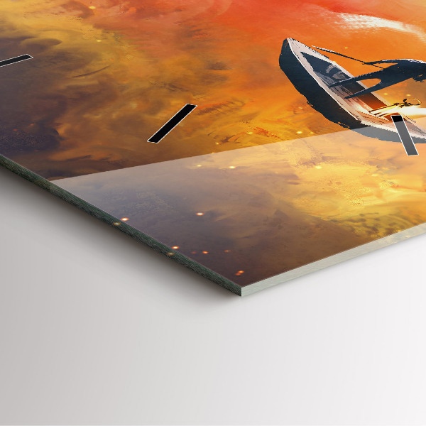 Kwadratowy zegar Abstrakcyjny obraz