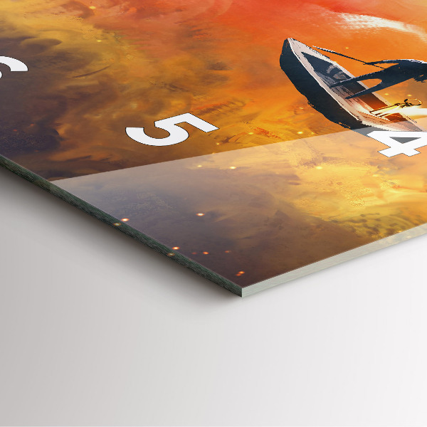 Kwadratowy zegar Abstrakcyjny obraz