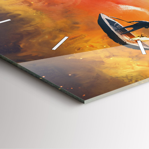 Kwadratowy zegar Abstrakcyjny obraz