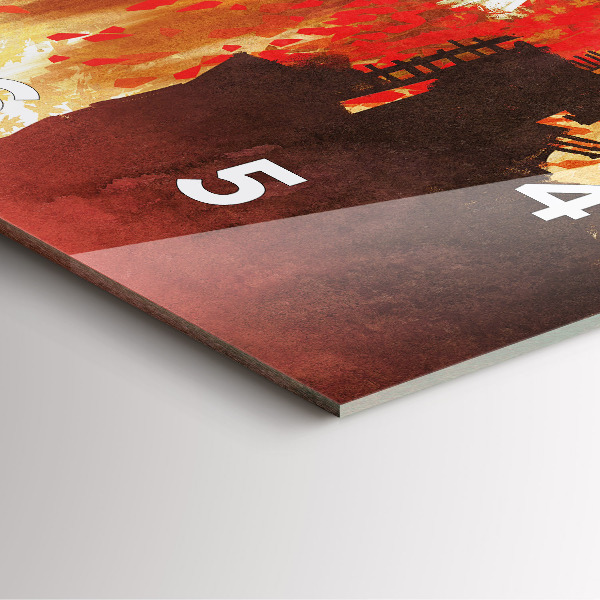 Kwadratowy zegar Panna młoda w jesieni