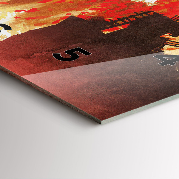 Kwadratowy zegar Panna młoda w jesieni