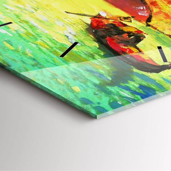 Kwadratowy zegar Wenecja Most Rialto