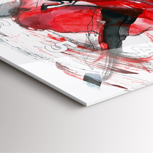 Kwadratowy zegar Tańcząca para