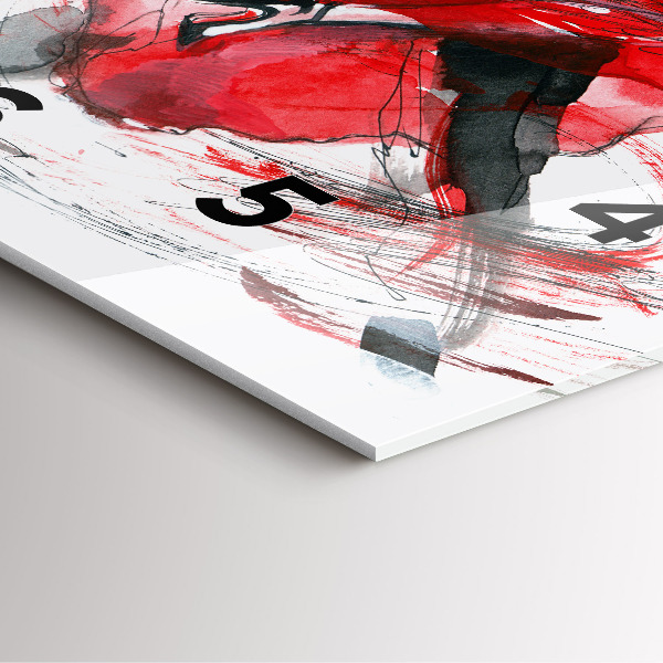 Kwadratowy zegar Tańcząca para