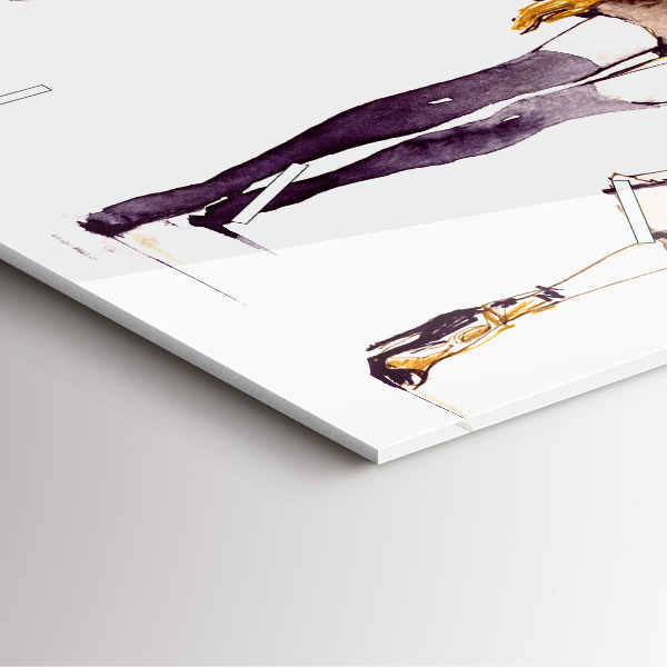 Kwadratowy zegar Kobieta i mężczyzna