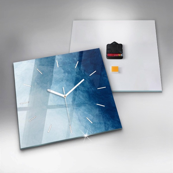 Zegar na ścianę kwadratowy Abstrakcja woda