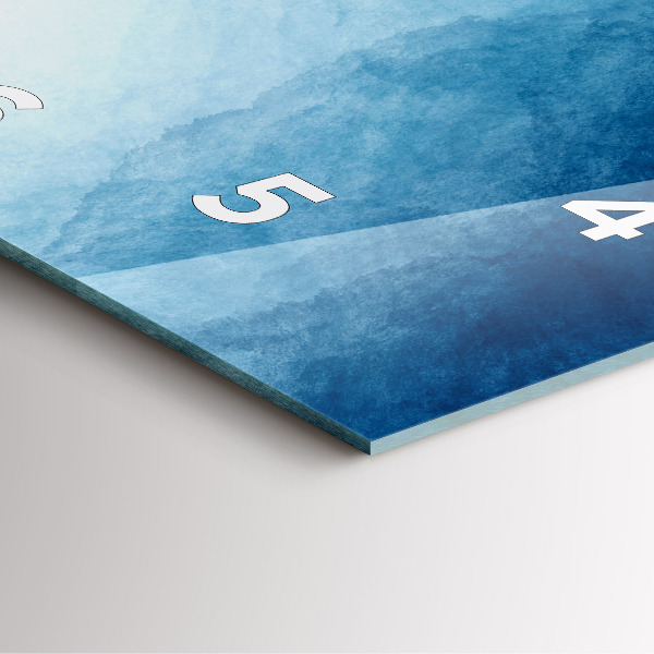 Zegar na ścianę kwadratowy Abstrakcja woda