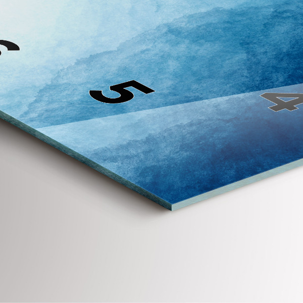 Zegar na ścianę kwadratowy Abstrakcja woda