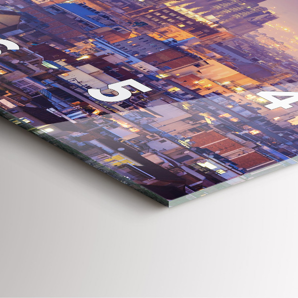 Kwadratowy zegar Widok na Barcelonie