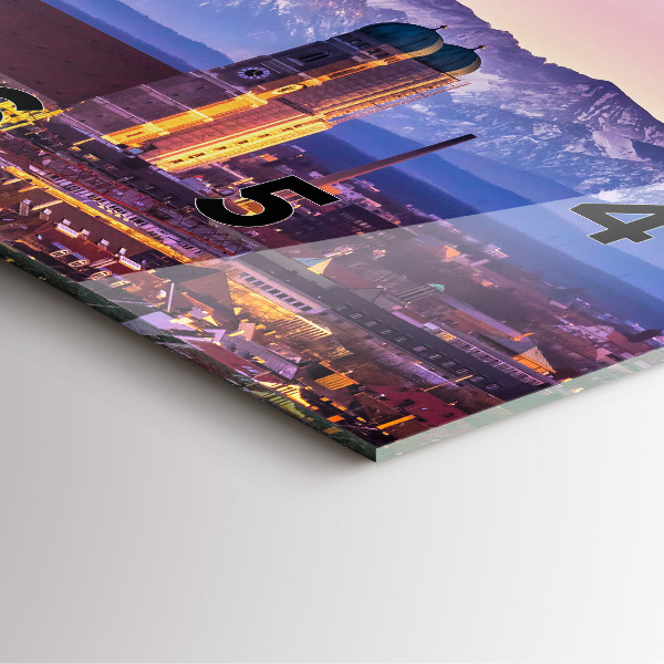 Kwadratowy zegar Niemieckie Alpy Monachium