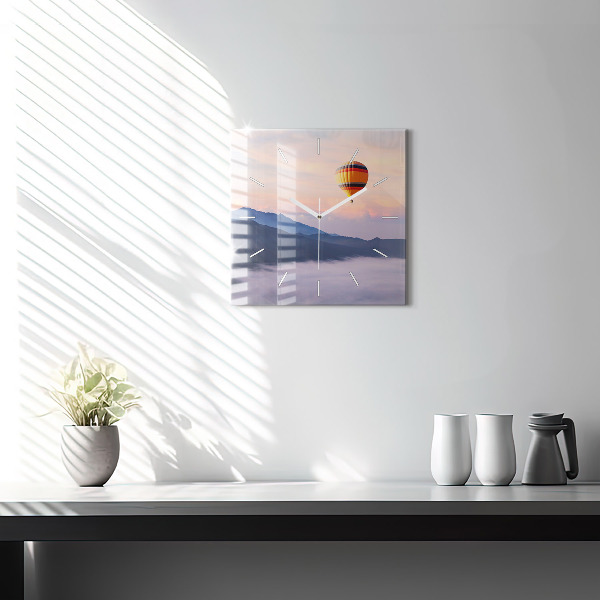 Kwadratowy zegar Piękny Krajobraz