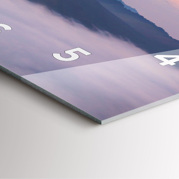 Kwadratowy zegar Piękny Krajobraz